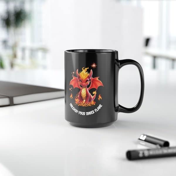 Whimsical Dragon Coffee Mug