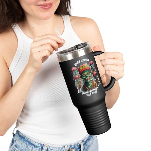 Winter is Coming Travel Mug - black