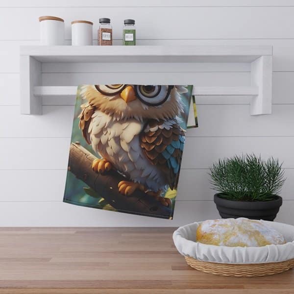 Wise Owl Hand Towel - Image 4
