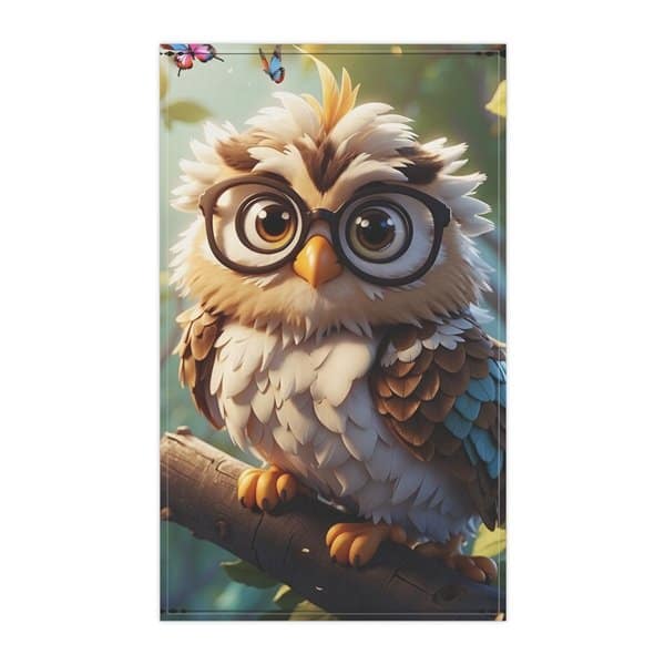 Wise Owl Hand Towel - Image 5