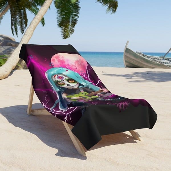 Zombees Ana Flores Beach Towel