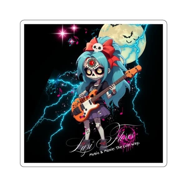 Zombees Luzi Flores Sticker Square