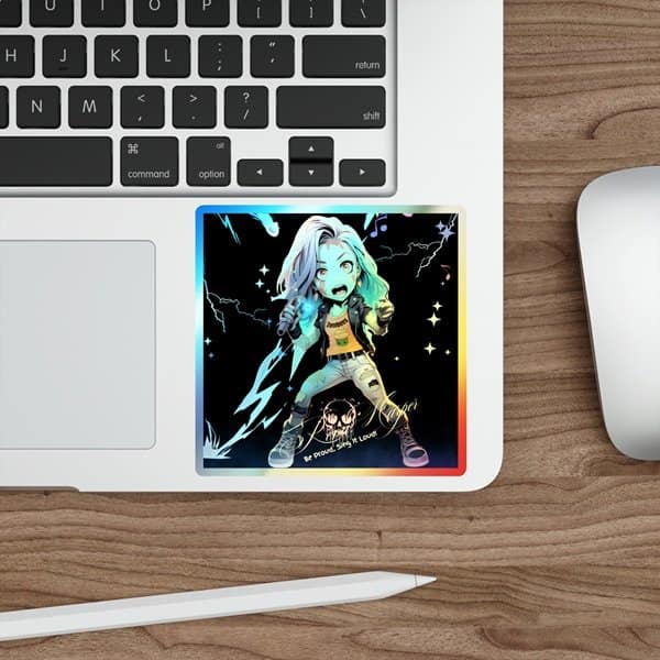 Zombees Rena Harper Holo Sticker 4x4