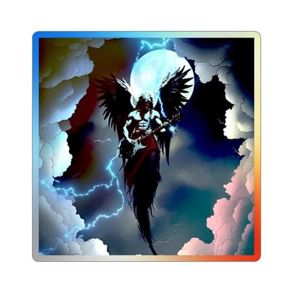 Angel Rocker Holographic Sticker