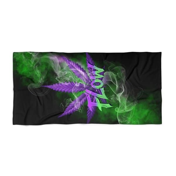 Cannabis Flow Beach Towel