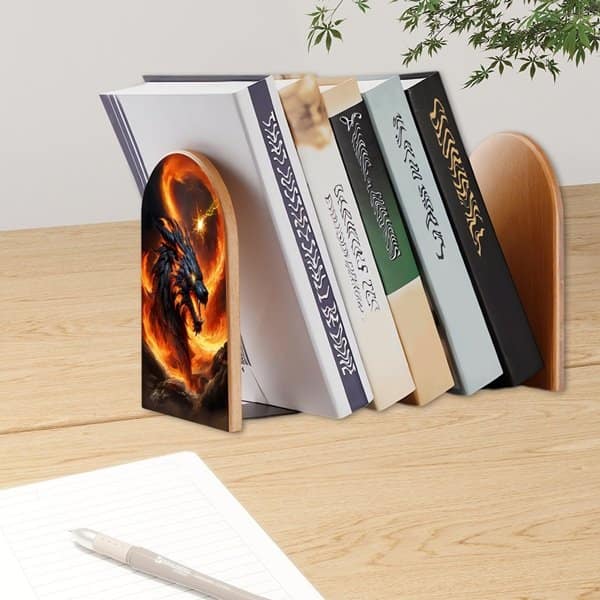 Fiery Dragon I Bookends