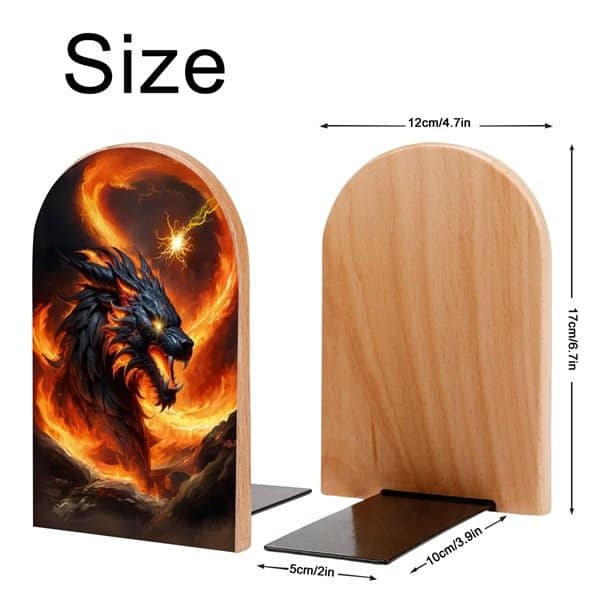 Fiery Dragon I Bookends
