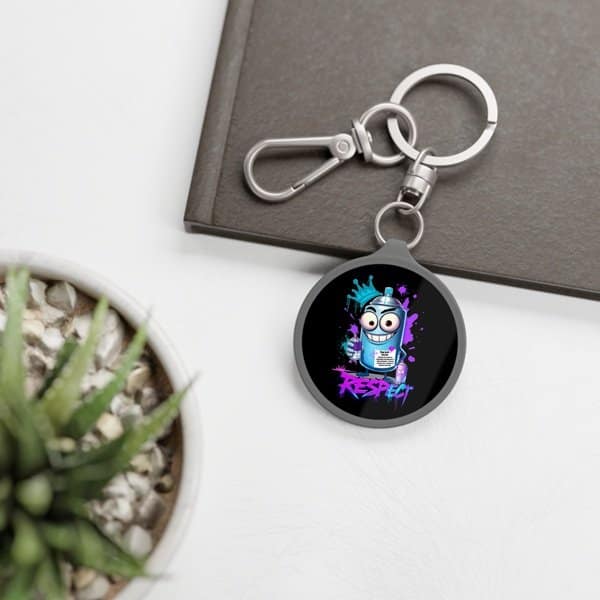 Graffiti Respect Key Chain
