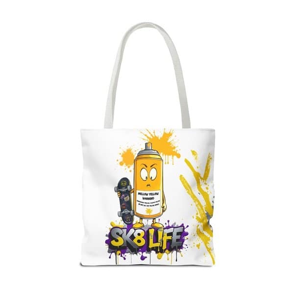 Sk8 Life Tote Bag Back 16x16