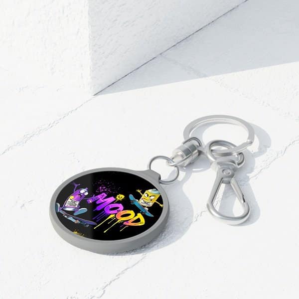 Skateboard Mood Key Chain