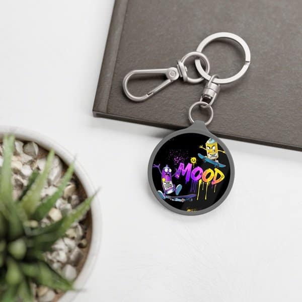 Skateboard Mood Key Chain