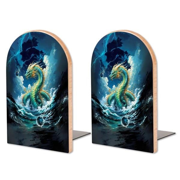 Water Dragon Bookends