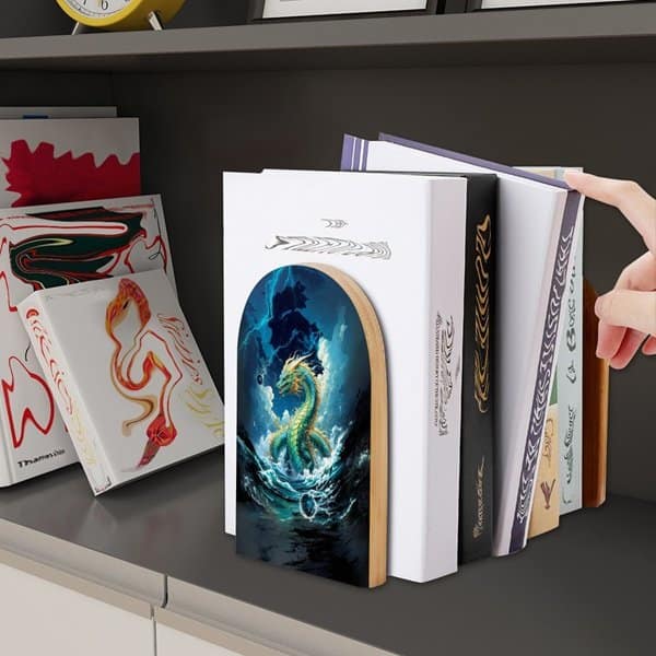 Water Dragon Bookends