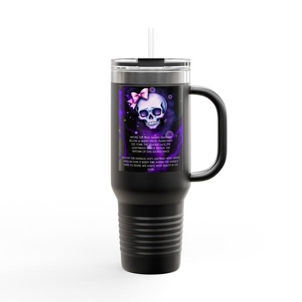 A Silent Truth Travel Mug Right, Black