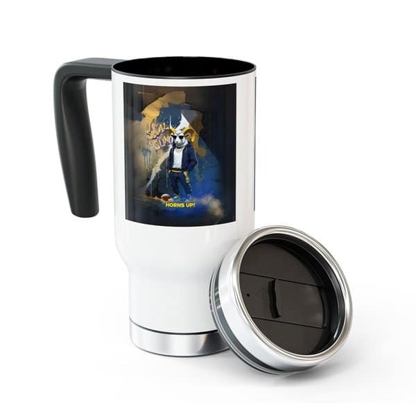 Horns Up Travel Mug Context 3
