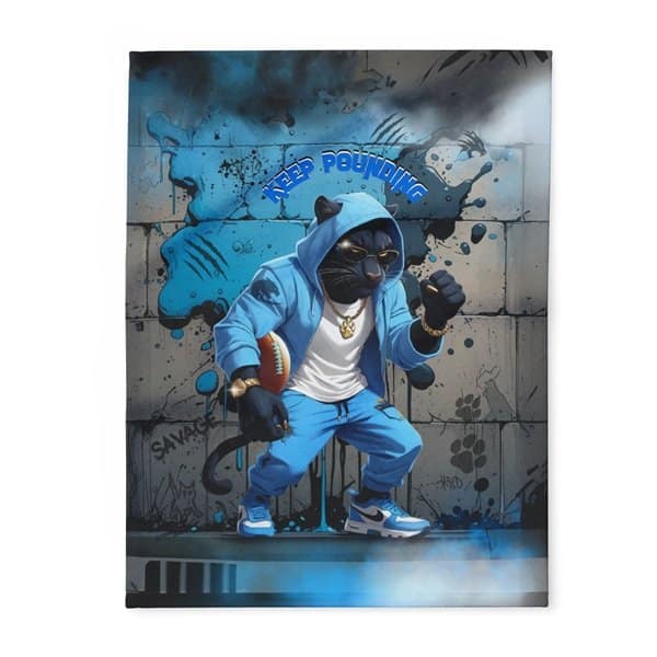 Keep Pounding Blanket Front, 30'' × 40''