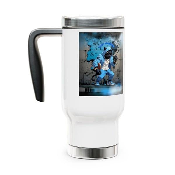 Keep Pounding Travel Mug Left