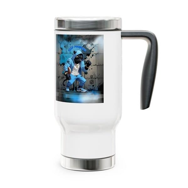 Keep Pounding Travel Mug Right