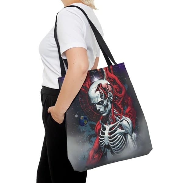 Shed the Doctrine Keep the Core Tote Bag Person 2, 18_ × 18'', Black