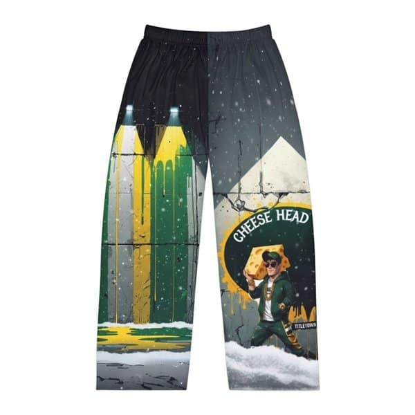 Cheese Head Pajama Pants Front