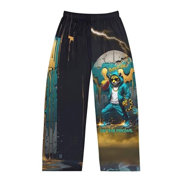 On the Prowl Pajama Pants Front